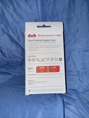 BRAND NEW McDavid Sport Elbow Compression Knit Sleeve w/ Support Strap S/M BLACK