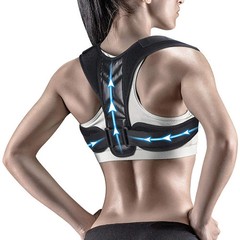 Adjustable Back Posture Corrector Neck Brace Training Equipment Home Office Man