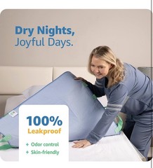 Improvia Positioning Bed Pad, Waterproof, Washable, 34″ x 52″