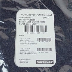 Lot of 2 Vertaloc Suspension Sleeves VL310SS Universal Knee Brace Under Sleeve