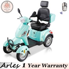 Heavy Duty 4-Wheel Mobility Scooters 31 Miles 3-Speed 800W 500lbs Capacity Green