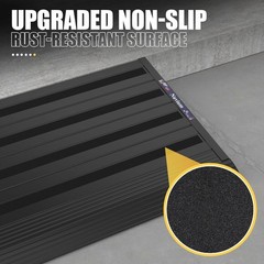 Adjustable Aluminum Threshold Ramp 22×36 1100lb Capacity