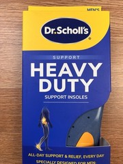 Dr. Scholl’s Heavy Duty Support Insoles Men 200 lbs+ Wide Tall Sizes 8-14 NEW