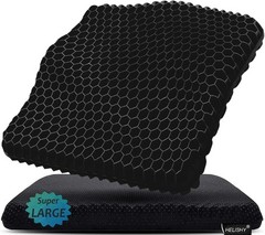 Ultimate Comfort Gel Seat Cushion – Large 19x18in for Long Sitting & Pain Relief