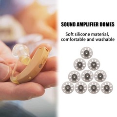10pcs Hearing Device Domes For Phonak 6mm Small Open Black Ear Tips