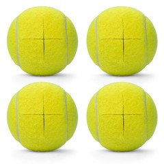 ANCKNE Walker Tennis Balls Precut for Walkers 4PCS Yellow