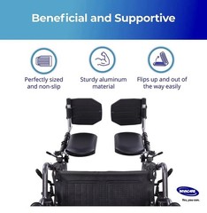 Invacare Wheelchair Elevating Leg Rest T94HAP Padded Calf Pads Footplates NEW