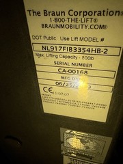 BRAUN WHEELCHAIR LIFT NCL917F1B3354HB-2