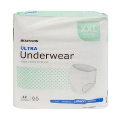 McKesson Adult Disposable Pull On Underwear Diapers XXL Heavy Absorbency 48 Ct
