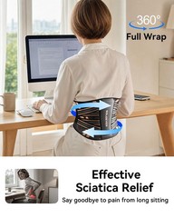 Ultra Breathable Back Brace for Lower Back Pain Relief,[Medical Grade & Coppe…