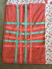 Handmade Fidget Activity Mat Alzheimer’s, Dementia, Special Needs Green Peach