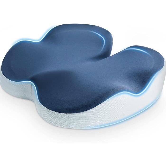 Memory Foam Coccyx Seat Cushion Ergonomic Chair Cushion 80-130 Kg