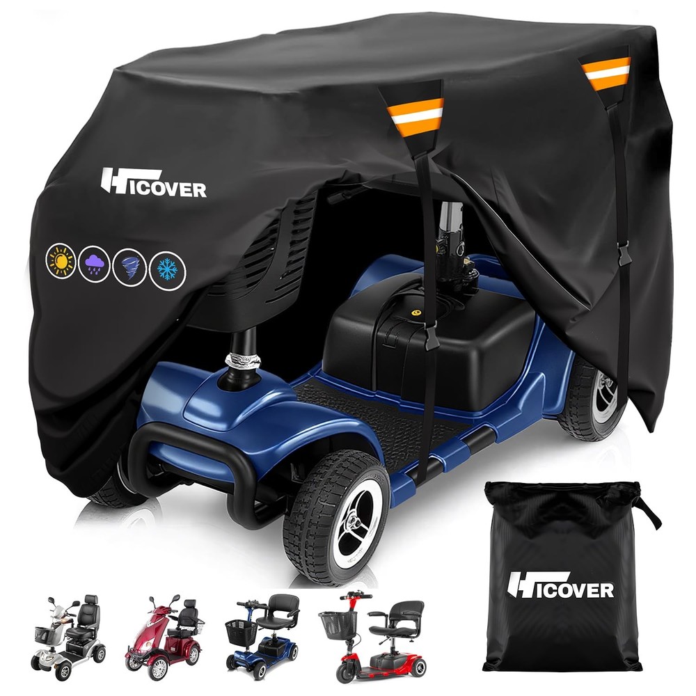 Upgraded Mobility Scooter Storage Coverhicover Heavy Duty 600D Oxford Fabric