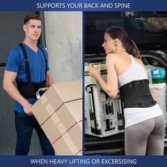 Unisex Weight Lift Lumbar Lower Back Waist Support Belt Brace Suspender Work