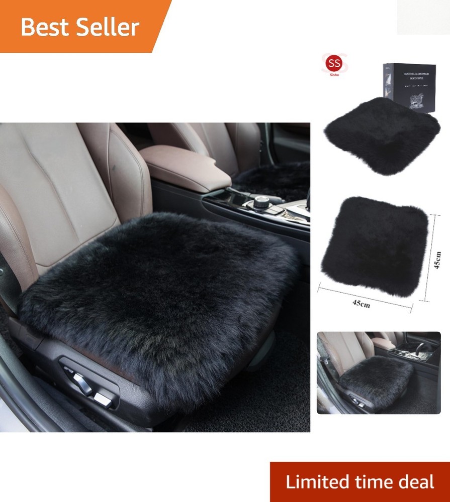 Luxury Sheepskin Seat Cushion Cover – Universal Fit for Cars, Trucks & SUVs