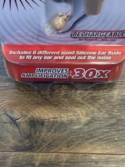 MSA 30X Sound Amplifier Rechargeable Silicone Ear Buds As Seen on TV NEW SEALED