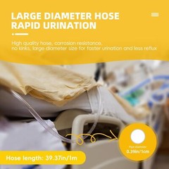 Men Wearable Urinal Reusable Protable Silicone Urine 2000ml 1000ml 500ml Leg Bag