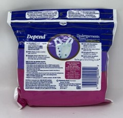 VTG Depends Undergarments Extra Absorbency Easy Fit 1996 Adult Diapers 2 Pack