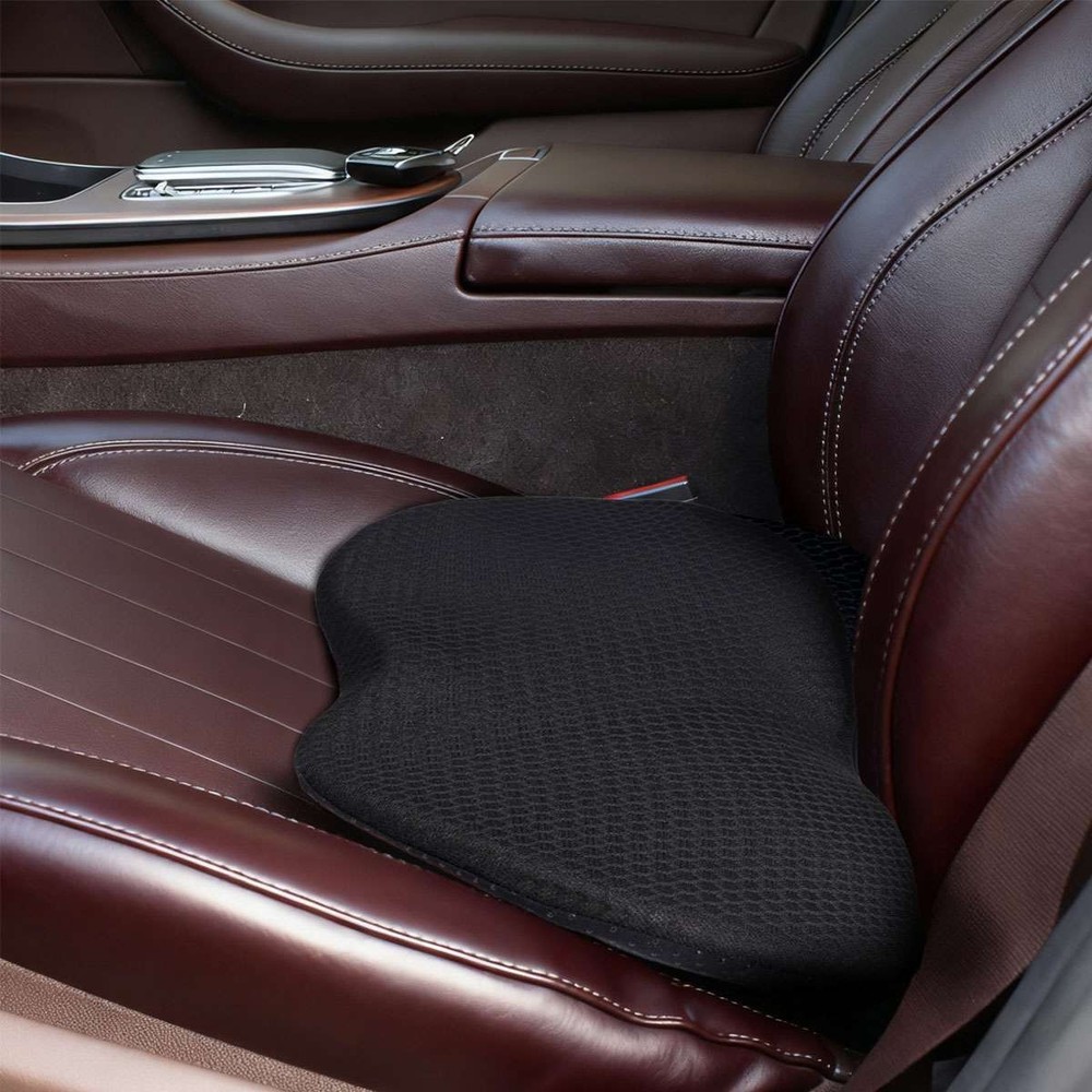 Memory Foam Car Seat Cushion – Ergonomic Seat Pad for Driving & Back Pain Relief