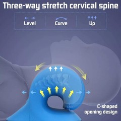 Cervical Traction Pillow – Neck & Shoulder Relaxer for Chiropractic Relief