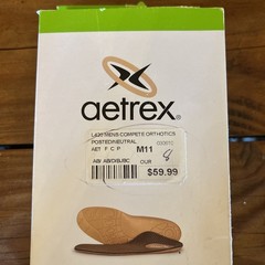 NEW Aetrex L420 Compete Orthotic Insoles Flat Low Arches size Men 11 M11