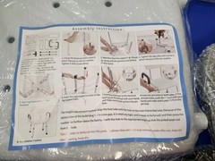 Sangohe Non-slip Shower Chair U Shape Seat,Heavy Duty w Arms 275lbs Capacity NIB