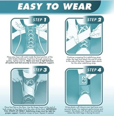 Med Spec 264014 Medium Size ASO Ankle Stabilizer , Lace Up, Orthopedic, Black