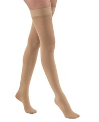 Jobst Relief Thigh High Closed Toe Compression Stockings with Silicone Band