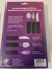 – Adaptive Utensils 3-Piece Set Weighted Utensils Mars Wellness