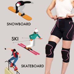 Womens Padded Shorts Knee Pads – Sports Ski Snowboard