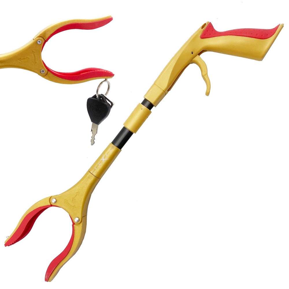 Grabber Reacher Tool – Latest Version Luxet 19 Inch (Pack of 1), Gold Black