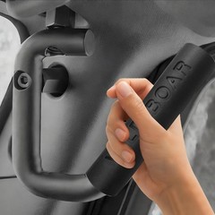 Front & Rear Grab Handle Kit Aluminum Alloy Bar Safety Front, Black-1