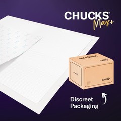 Chucks MAX+ Hospital Bed Pads Disposable Adult 36 x 36 36” x (10 Pack)