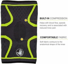 Body Glove Comfort Knee Sleeve Light Support + Compression Small Black & Green