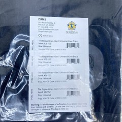 Dr Medical DRMS The Rogue Wrap Gen 2 Universal Knee Brace #KB-152 Black NEW