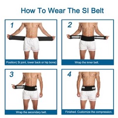 Sciatica Belt, Sacroiliac Hip Band for Men Women – Sciatic, Lower Back, Si Jo…