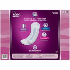 POISE Ultimate Absorbency Pads – Size: Long 108 Count New! – Free Shipping!