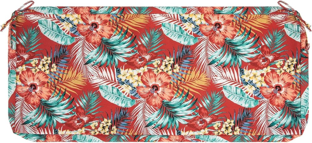 Patio Bench Cushion Covers for 48x18x3 Inch (1 Count), A Sadira Chili Haze