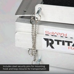 Titan Ramps 7ft Aluminum Multi-Fold Wheelchair Ramp 600 lb 29in Wide