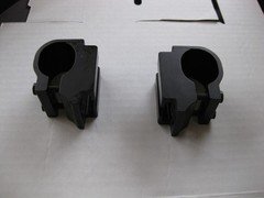 Quickie Q7R Wheelchair Side Guard Mount Brackets Oval Frame Nitrum Q5 Tire