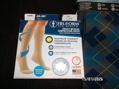 3 Pairs Compression Socks 20-30mmHg Graduated Support Mens Womens XL NEW IN BOX
