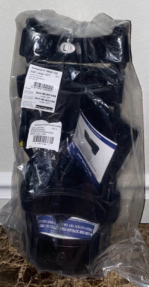 Vertaloc Large Left Leg Max OA Knee Brace Support Model# USD501MOA – NEW