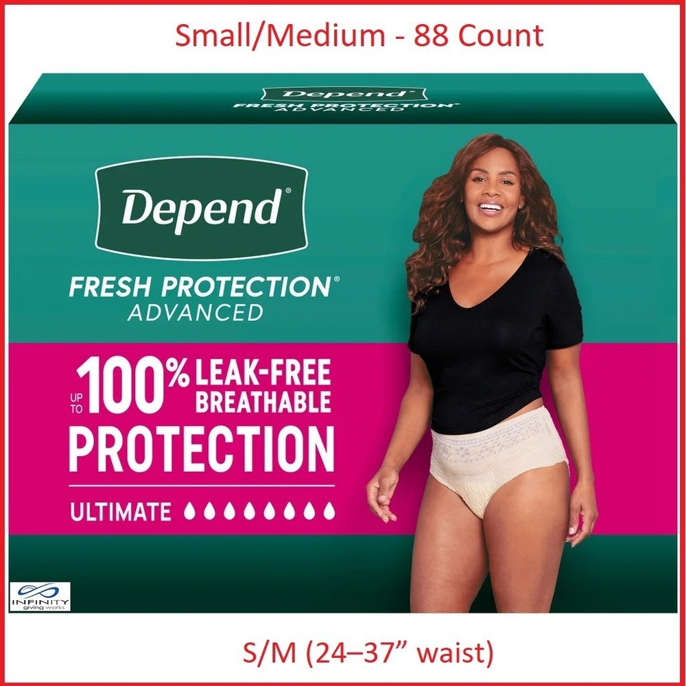 Depend Fresh Protection Advanced for Women (Sm/Med) – 88 Count – Free Shipping!