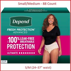 Depend Fresh Protection Advanced for Women (Sm/Med) – 88 Count – Free Shipping!