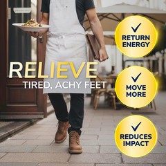 Dr. Scholl’s Work All-Day Superior Comfort Insoles 1 Pair (Pack of 2), Black