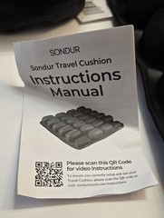 SONDUR Travel Cushion Cloudair Technology Airplane Seat Inflatable Cushion