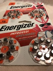 Energizer Size 13 Hearing Aid Batteries NEW 2 Packages. Zero Mercury 4/25,8/25