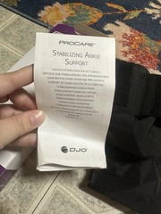 ProCare Stabilizing Ankle Support Brace Size S Black CE Mark 79-81353