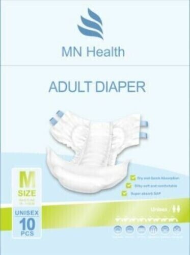 Adult Diapers 50/pack High Absorbency – Medium, Unisex