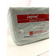 Vintage Depend Underpads Chair Size Adult 36 Pack 1990 SEALED New